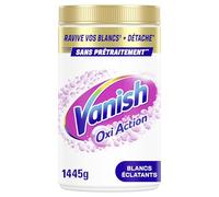 Vanish Oxi Action Poudre Détachant textile et Raviveur de Blancheur - Efficace sur les tâches tenaces - 1445g
