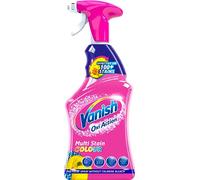 Vanish Oxi Action Pré-traitement pour les taches tenaces, spray détachant pour tissu, efficace sur plus de 100 taches, formule sans chlore, sans javel, sans danger pour les tissus quotidiens, 500 ml,