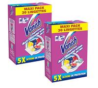 Vanish Pack de 30 Lingettes Anti Transfert de Couleurs - Lot de 2