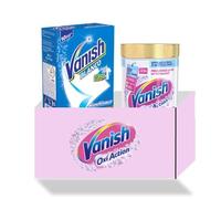 Vanish Pack Maxi Blancheur : Activateur Blanc Anti-grisaille x10 + Oxi Action Booster de Blancheur - Détachant Textile & Raviveur de Blancheur - Poudre 940g
