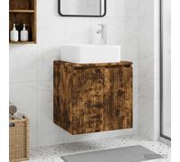 Vanité de lavabo mural Montage mural Bois d'ingénierie Vasque Évier vidaXL vidaX