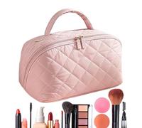 Vanity Case, Large Capacity Travel Pouch, 9.5 inches Makeup Bag with Waterproof Build, Brush Organizer, Cosmetic Bag with Sleek Style, Travel Pack for Shampoo and Lipstick