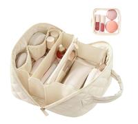 Vanity Case, Large Capacity Travel Pouch, 9.5 inches Makeup Bag with Waterproof Build, Brush Organizer, Cosmetic Bag with Sleek Style, Travel Pack for Shampoo and Lipstick