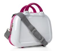 Vanity Case Rigide 702635 Blanc-Fucsia