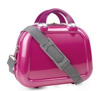 ITACA - Vanity Case Rigide - Trousse de Toilette Femme Voyage - Trousse de Toilette Grande Capacité Légère et Résistante, Fuchsia