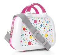 Vanity Case Rigide 703635 Points Blanc-Fuchsia