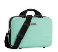 ITACA - Vanity Case Rigide. Trousse de Toilette Femme/Homme pour Voyage avec bandoulière réglable et Amovible. Trousse de Toilette à Grande capacité légère, Menthe