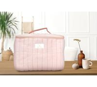 Vanity de voyage Femme (26x20x18) - Gaze de coton - Coloris Rose