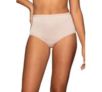 Vanity Fair Illumination Brief Panties, Silky Stretch & Satin Trim Slips, Rose Beige, L Femme