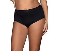 Vanity Fair Culotte sans effort pour femme pour un usage quotidien, tissu doux et dentelle, Noir/blanc, 8