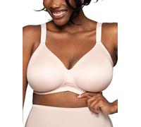 Vanity Fair Full Figure Wireless Bra, Extended Side & Back Smoothing, Lightly Lined Cups Up to DDD Soutien-Gorge, Quartz Transparent, 100E Femme