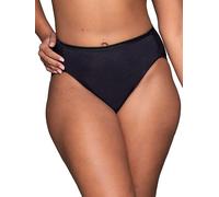 Vanity Fair Illumination 13108 Culotte Haute Coupe Slips, Noire de Nuit, 38 Femme