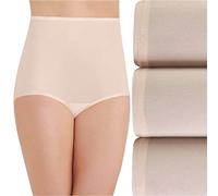 Vanity Fair Perfectly Yours Lot de 3 Culottes sur Mesure pour Femme, Nylon - Fauve/Fauve, 9