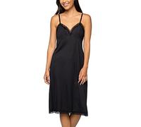 Vanity Fair Anti-Static Nylon Full Slips for Under Dresses (S-5xl) Complet, Dentelle-66 cm-Noir, XL Femme