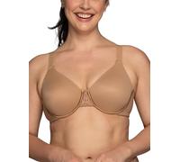 Vanity Fair Soutien-Gorge Amincissant lissant Le Dos pour Femme, minimise la Ligne de Poitrine jusqu'à 3,8 cm, Bonnets Non rembourrés jusqu'à H, Totalement bronzé, 100D