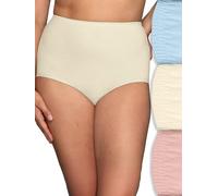 Vanity Fair Underwear Perfectly Yours Culotte Traditionnelle Slips, Coton-Rose/Candleglow/Bleu, L Femme