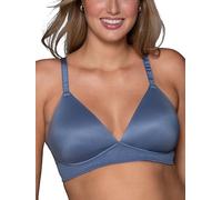 Vanity Fair Women's Effortless Bras for Everyday Wear, Buttery Soft Fabric & Lightweight Memory Foam Cups, Blue Harbor Lace