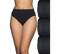 Vanity Fair Women's Seamless Underwear, Light Smoothing, No Pinch No Show, Hi Cut-3 Pack-Black/Black/Black, 7