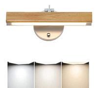 Vanity Mirror Frame Light Wood Led Mirror Phare Angle Réglable Rotatif Salle Den Lumière Couleur Changeant Lampe Murale Den/21Cm/6W
