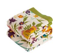 VANJOROY Plaid double face bohémien pour canapé grand jeté de lit pour 2 3 places, 100% coton biologique doux chaud luxe jeté bohème pour fauteuil canapé et couvre-lit. 200×230CM