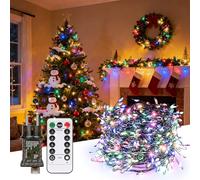 Vankarr Guirlande Lumineuse Sapin de Noël 20M 400LED Guirlande Sapin de Noel Lumineux Led Exterieure Intérieur 8 Modes Etanche Guirlande Décorative pour Sapin Fête