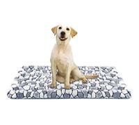 VANKEAN Élégant Tapis de Cage pour Chien réversible, Tapis de Couchage Doux pour Animal de Compagnie Convient pour Les Chiens et Chats de Petite et Grande Taille Lavable en Machine Motif Pierre Grise