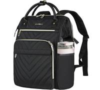 VANKEAN Sac à Dos pour Ordinateur Portable 17 Pouces pour Homme et Femme, Grande capacité, étanche, avec Port USB/RFID, Sac d'école, Sac d'école, Voyage d'affaires, Noir