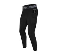 VanKee Pantalon Compression Hommes avec Poches Sport Running Leggings Séchage Rapide Transpiration baser Layer Leggings Basketball Football Yoga Gym
