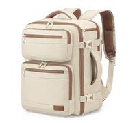 VANKEV Ryanair Easyjet Eurowings Wizz Air Sac à Dos Voyage Cabine 40x30x20cm-24L, Bagage à Main Bagage Cabine Accepte un Ordinateur Portable de 15,6 Pouces beige