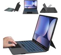 VANKEYPAD Étui avec Clavier pour Samsung Galaxy Tab S10/S9/S8 Ultra - 7 Couleurs Rétroéclairées, Italien QWERTY Amovible avec Pavé Tactile