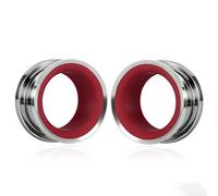 Vankula Ecarteur Oreilles Double flare plug tunnel Bicolore en Acier Inoxydable lobe d'oreille Piercing Écarter extension Bijoux pour Femmes Hommes 8mm à 19mm
