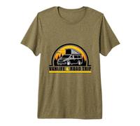 Vanlife Aventure Roadtrip Van Camping Car T-Shirt Haut de Gamme