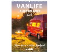 Vanlife Jahresplaner (Wandkalender 2026 DIN A2 hoch), CALVENDO Monatskalender: Plane deinen nächsten Roadtrip!