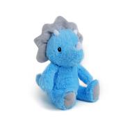 VANLINNY Dinosaure bleu en peluche, jouet en peluche de 22,9 cm pour enfants, jouet en peluche mignon tricératops, cadeau d'anniversaire de Noël pour garçons et filles de 3 ans et plus