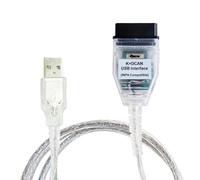 Vanlison Câble d'interface USB K+DCAN de qualité professionnelle avec puce FT232RL OBD2 Scanner de diagnostic pour châssis électronique (1998-2019) Compatible avec BMW INPA, NCS Expert & Tool32