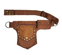 Vanlison Sac de Cuisse Renaissance en Dentelle pour Femme - Banane pour Festival, Marron, Medium