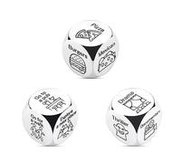 VANLOVEMAC Dés de décision de film alimentaire pour les couples, idées amusantes pour petit ami, petite amie, Noël, anniversaire, Saint-Valentin pour mari, épouse, lui, elle