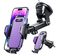 VANMASS Best Support de téléphone de Voiture [Ventouse et Clip améliorés] Support de téléphone Portable Universel Rotatif pour Tableau de Bord, Pare-Brise et Van - Accessoires Automobiles pour iPhone