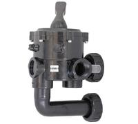 Vanne 1""1/2 - 6 voies avec montages - Noire de Astralpool