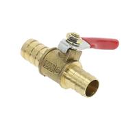 Vanne 1/2 1 petite vanne 6 mm, 8, 10, 12, raccord cannelé en laiton for tuyau d'eau, huile, air, gaz, carburant, robinet à boisseau sphérique(14mm Barb)