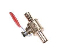 Vanne 1/2 Robinet à bille motorisé 8 mm, 3 tailles, raccord cannelé 5/16", en laiton, for conduites d'eau, d'air, de gaz et carburant. Utilisation simple(10mm)