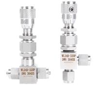 Vanne, 1 pièces 4/6/8/10/12 mm tuyau barbelé en acier inoxydable 304 316 vanne à aiguille micro régulateur de débit contrôleur de dosage eau gaz(10x8mm,304-ELBOW 90 DEGREE)