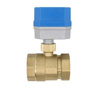 Vanne 2 voies motorisee electrovanne 220v vanne spherique electrique 1/2 3/4 1 1-1/4 1-1/2 2 pouce (DN32-1-1/4 pouce)