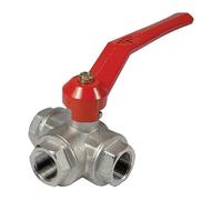 vanne 3 voies compatible hydrocarbures passage en T ou L