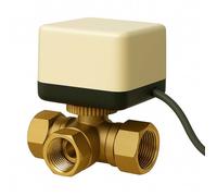 Vanne 3 voies motorisée Motovanne Électrovanne de zone à bille chauffage DN20 26.9 mm (3/4") 220VAC