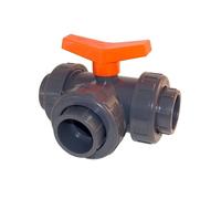 Vanne 3 voies PVC en T ? 50 mm - AquaZendo