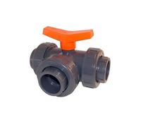 Fitt Vanne 3 voies PVC pression en T Ø 63 mm