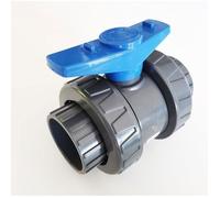 Vanne 63mm INTERPLAST modèle 2020 à coller double union démontable 6,3cm PN16 PVC PRESSION