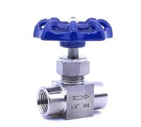 Vanne à aiguille 1/2" DN15 PN16 Corps en acier inoxydable 304 Vanne d'arrêt haute pression à filetage femelle Norme britannique(1/2")
