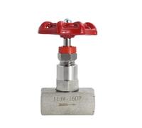 Vanne à aiguille 1/4 3/8 1/2 3/4 1 pouce J13W en acier inoxydable 304/316, filetage femelle, for manomètre haute pression(SS304-Handwheel,G1-2-M20-1.5)